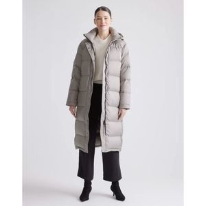 Quince Women's Responsible Long Down Puffer Jacket Grey M